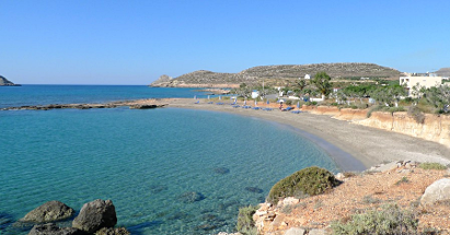 Xerokampos beach looking south